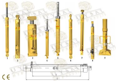 Bi-directional Hydraulic Cylinders