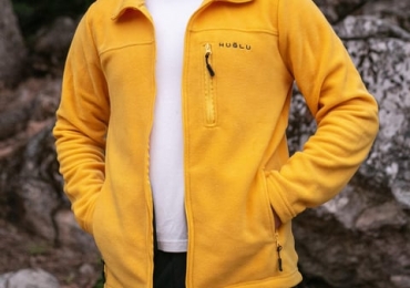 Seasonal Fleece Cardigan, Yellow