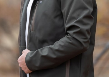 Green Hooded Softshell Jacket