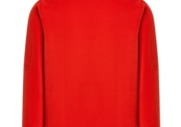 6-Pocket Orange Fleece Cardigan