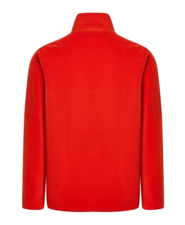 6-Pocket Orange Fleece Cardigan